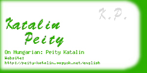 katalin peity business card